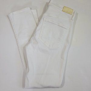 COH Rocket High Rise Skinny Crop Ankle Jean in Distressed Milos White